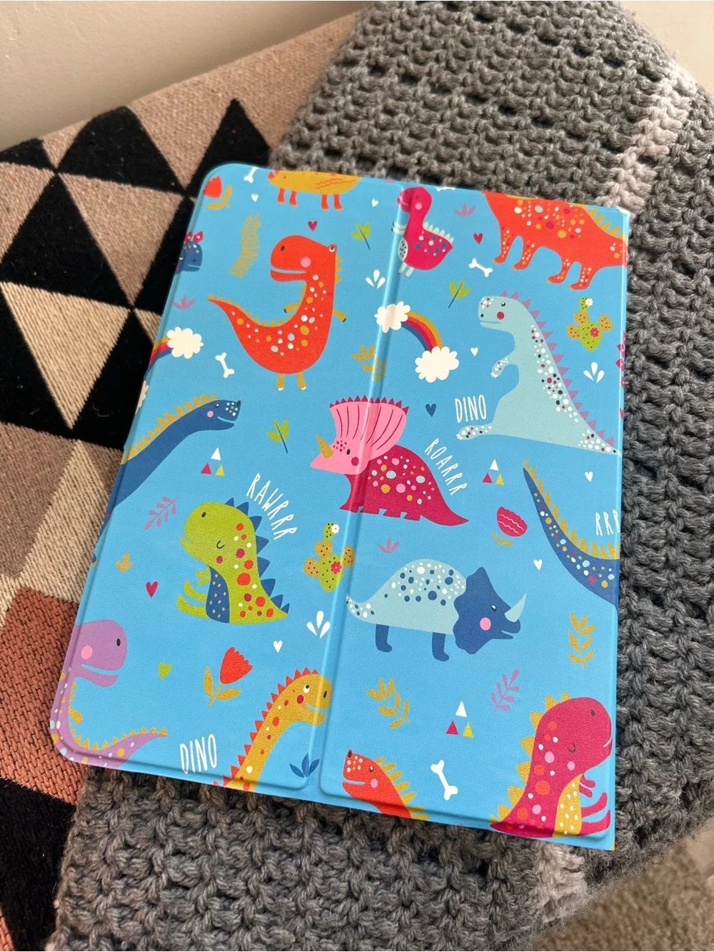Kids Universal Dino Tablet Case - Blue